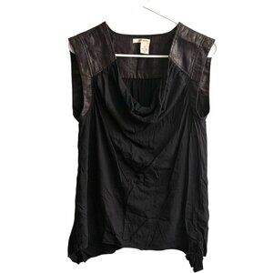 DKNY Black Sleeveless Blouse